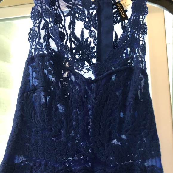 H&M Royal Blue Lace back mini dress - Picture 6 of 7